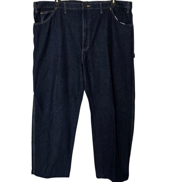 Dickies Men's Carpenter Jeans 44x29 Relaxed Fit Blue Denim Wash Pants NWOT - Picture 3 of 7